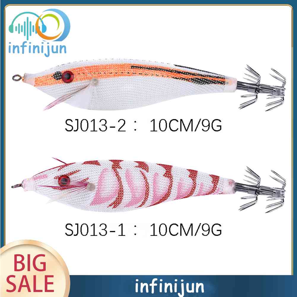 Mồi Câu Cá Giả Hình Con Mực Phát Quang 10cm 9g