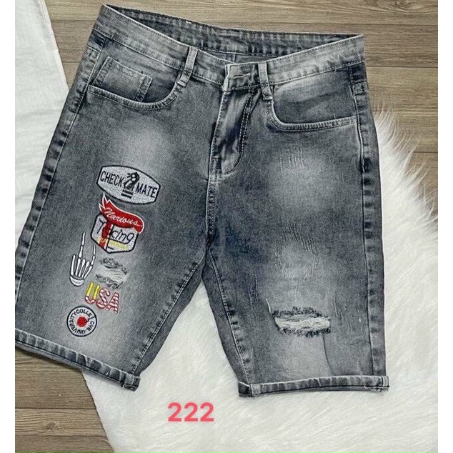 Quần short jean nam đen rách cao cấp - chất liệu bò co giãn tốt ( Hàng chuẩn shop) Lady-Hn Store88 KV01