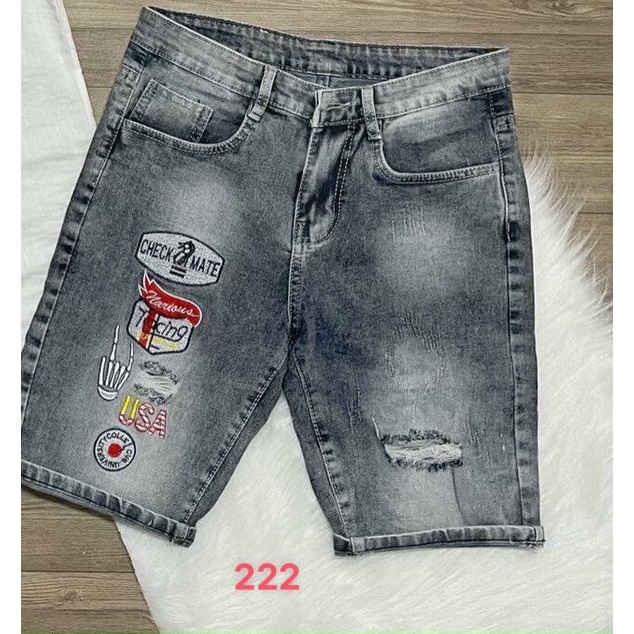 Quần short jean nam đen rách cao cấp - chất liệu bò co giãn tốt ( Hàng chuẩn shop) Lady-Hn Store88 KV01