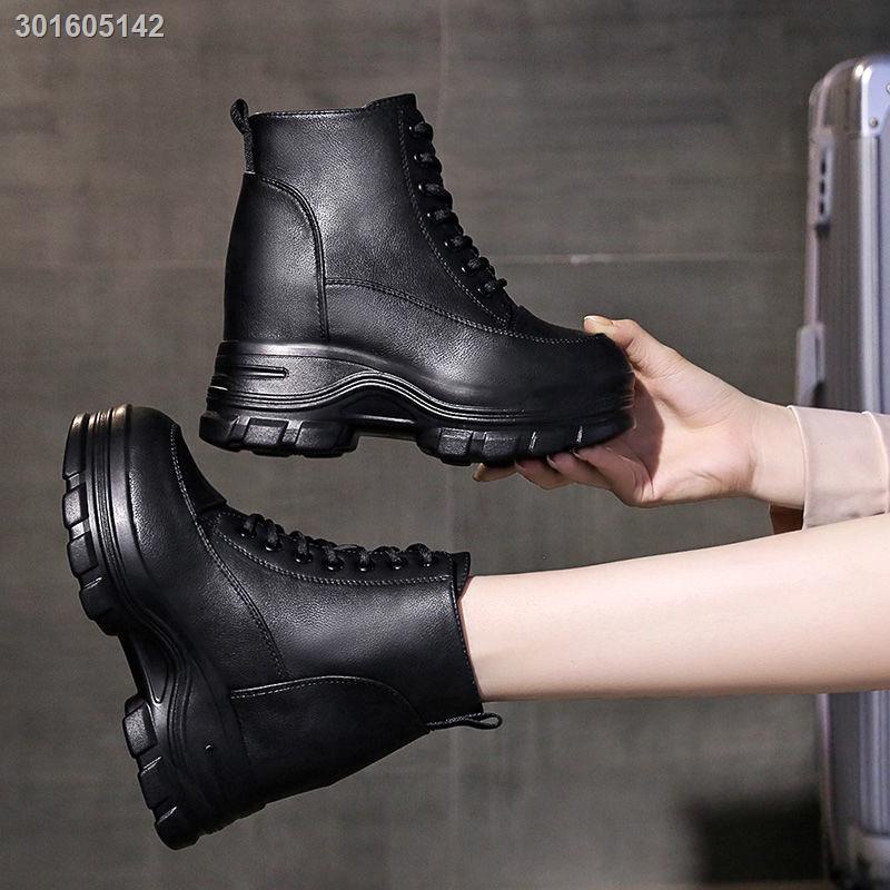 Giày bốt đế dày 5-8cm tăng chiều cao thời trang nữ