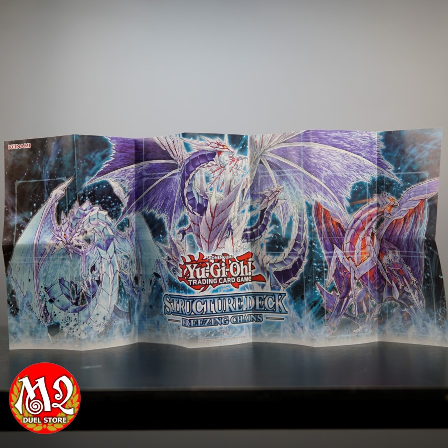 Bàn đấu bài bằng giấy lấy từ hộp Yugioh Freezing Chains Structure Deck - Kèm thẻ bài Promo