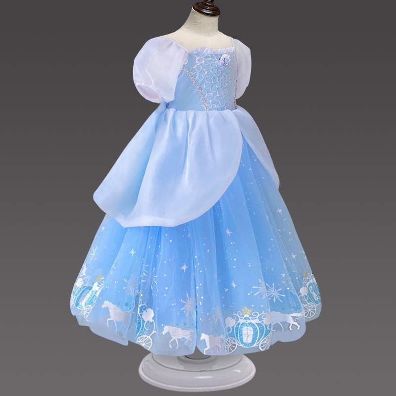 Đầm hóa trang công chúa Elsa cho bé gái
