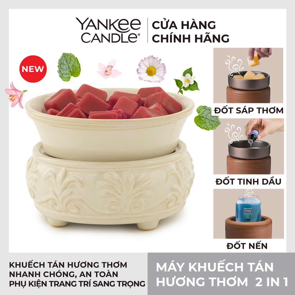 Máy khuếch tán hương thơm 2 trong 1 Yankee Candle - Sand Stone