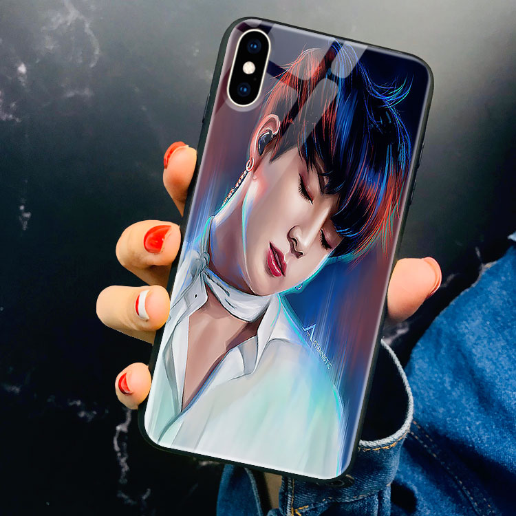 Ốp Lưng Iphone 8 In Hình BTS Jungkook MOS7 Dark vs. Light KIRABRANDS Cho Dòng Iphone 12 / 12 Pro / 12 Pro Max