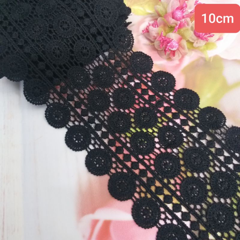 Ren cotton trang trí,  size  10cm và 17cm.