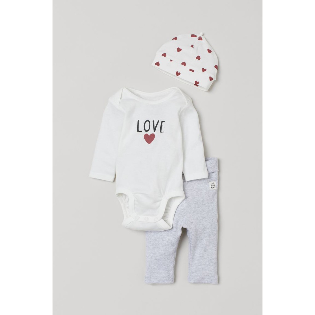 Set 3 chi tiết LOVE HM H&amp;M_hàng chính hãng authentic