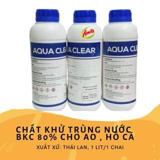 Chất khử trùng nước BKC 80% cho ao nuôi tôm, cá trong tích 1 lít