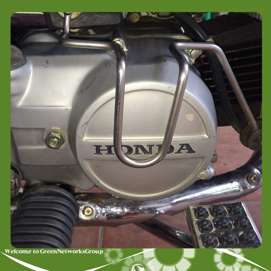 Inox bảo vệ lốc xe máy Dream bên trái Greennetworks