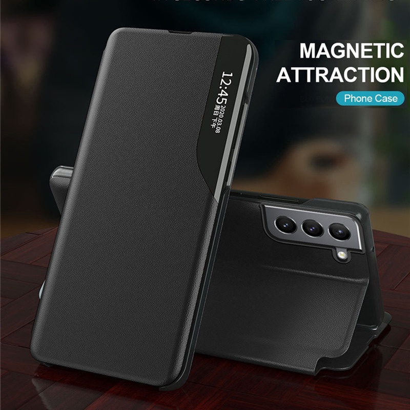 Bao Da Điện Thoại Nắp Lật Từ Tính Cho Samsung Galaxy S22 Plus S22Ultra Galaxy S21 Plus S20 Plus S20 S21 Ultra ​Funda