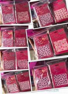 Sticker Dán móng tay bìa đỏ