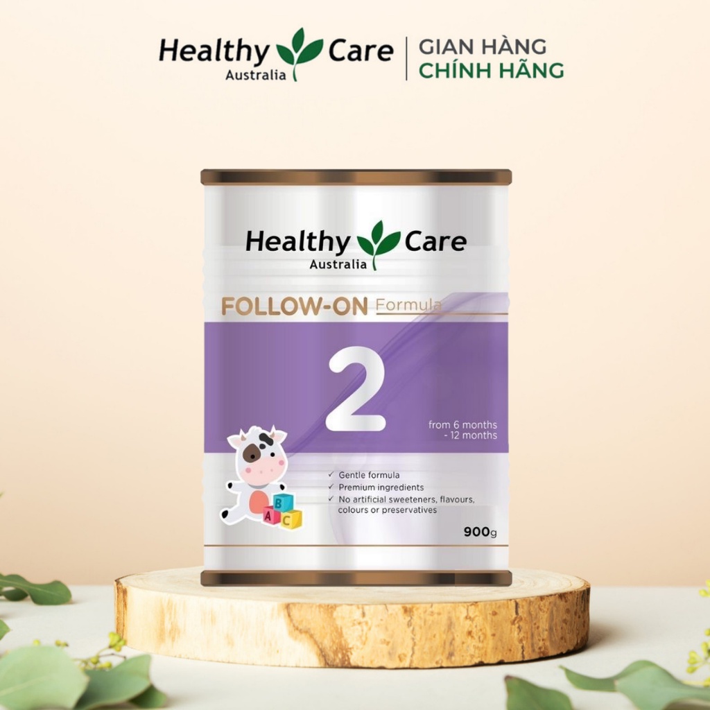 Sữa Bột Follow - On Formula Healthy Care Số 2 900G Giúp Bé Phát Triển Toàn Diện
