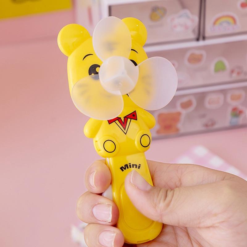 Quạt Cầm Tay Mini Họa Tiết Hoạt Hình Xinh Xắn