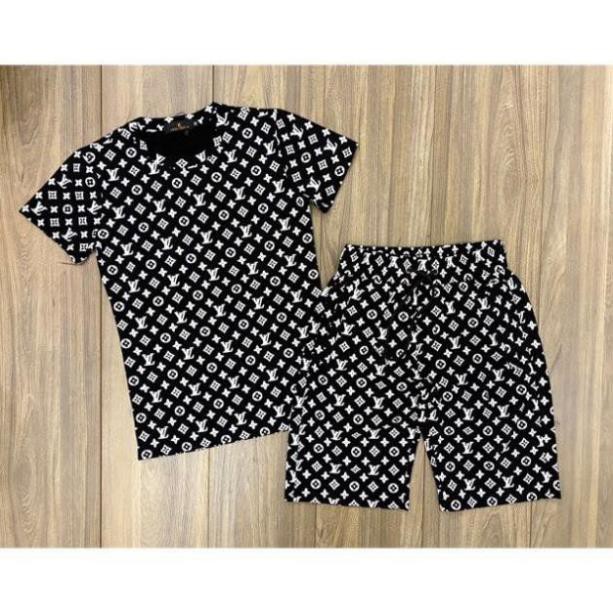 Bộ hè nam LV vân hoa siêu phẩm cao cấp