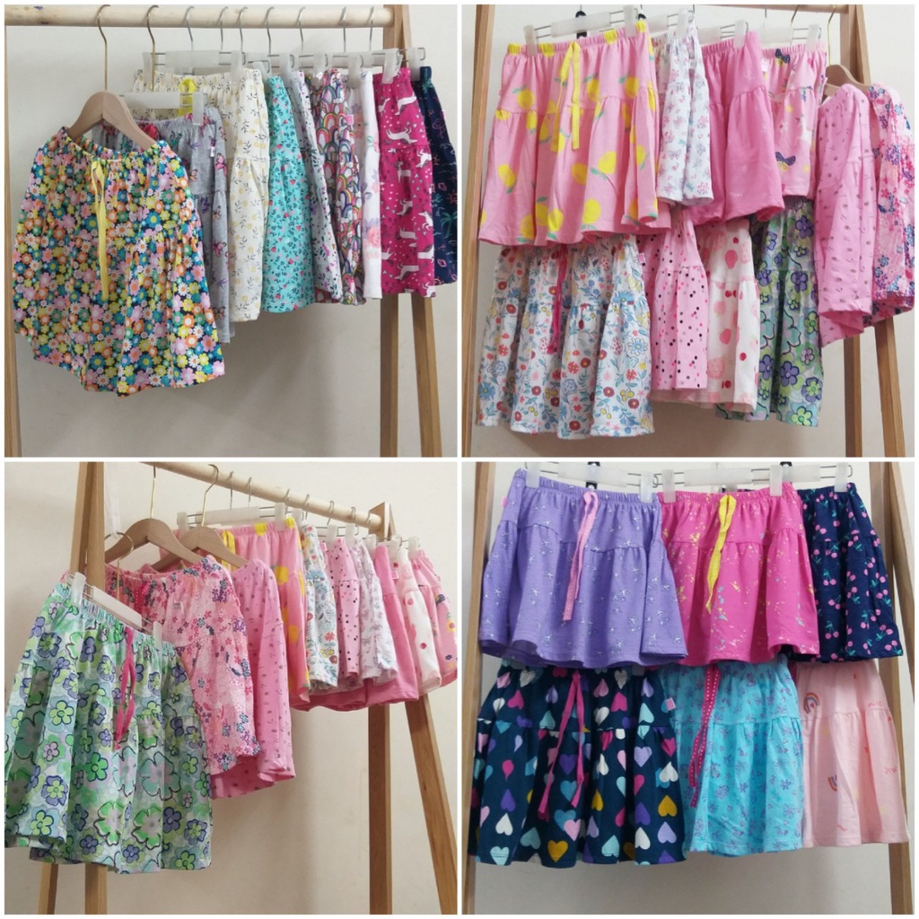Chân váy cotton có chip size đại cho bé 16-48kg