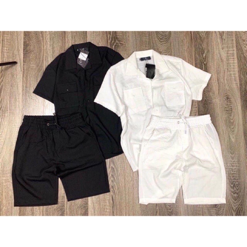 BNAM05 - BỘ ĐŨI NAM ÁO SƠ MI ĐÁP TÚI 2 MÀU | BigBuy360 - bigbuy360.vn