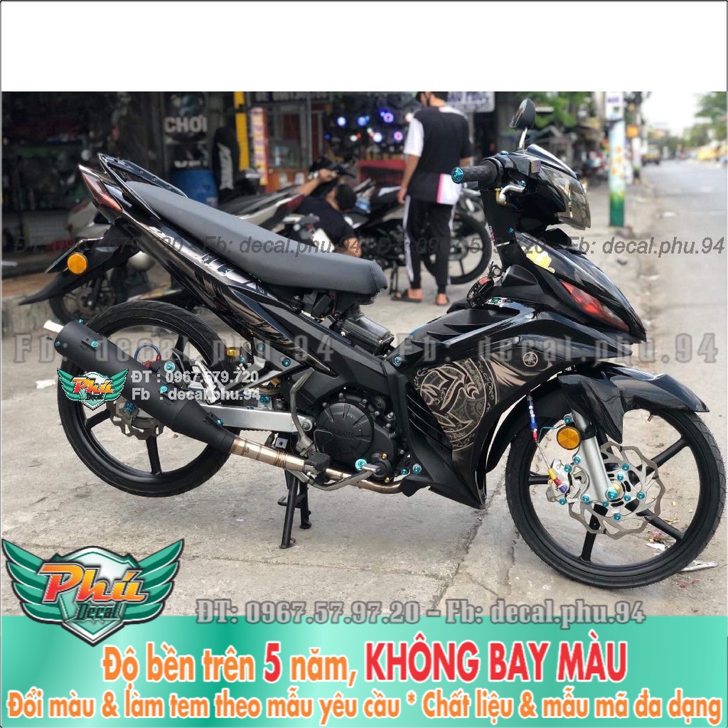 Tem Rời Exciter 135 Lc vàng đen in đô (K)