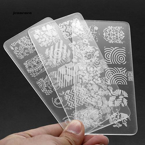 Dụng cụ in họa tiết móng tay kèm con dấu và dụng cụ cạo