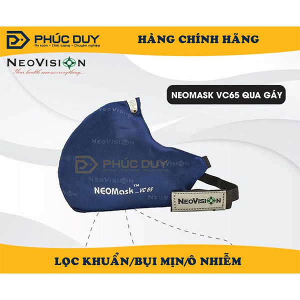 khẩu trang NEOMASK than hoạt tính VC65 đeo gáy CHÍNH HÃNG