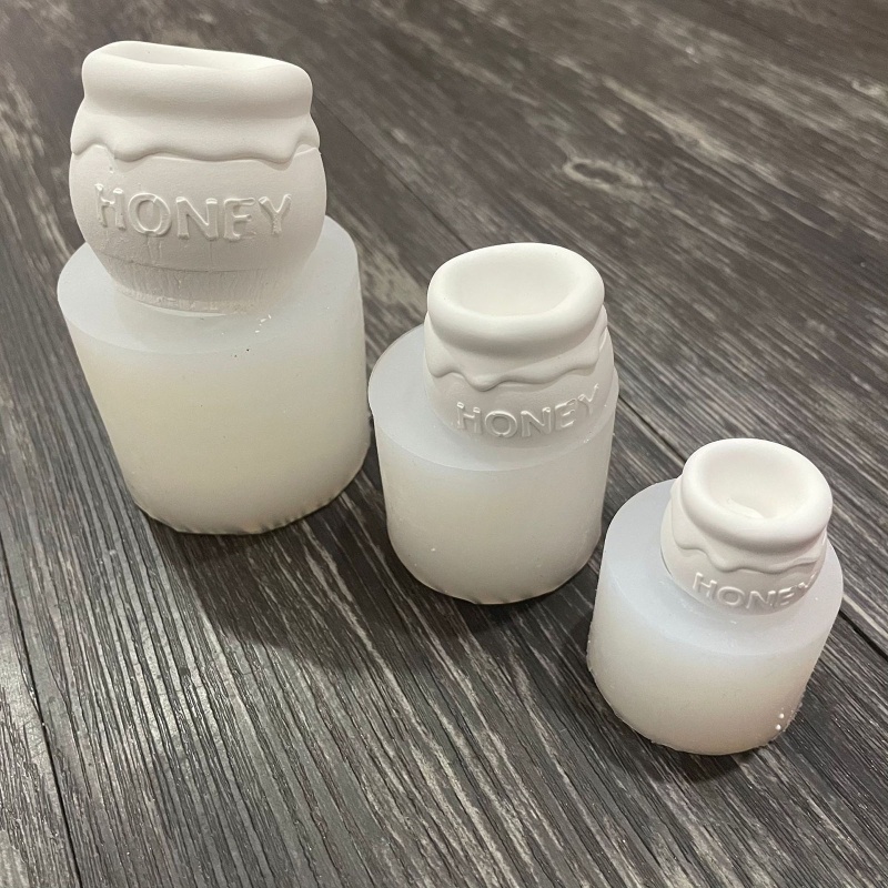 Khuôn Silicone Dùng Làm Nến Hình Lọ Ong Diy