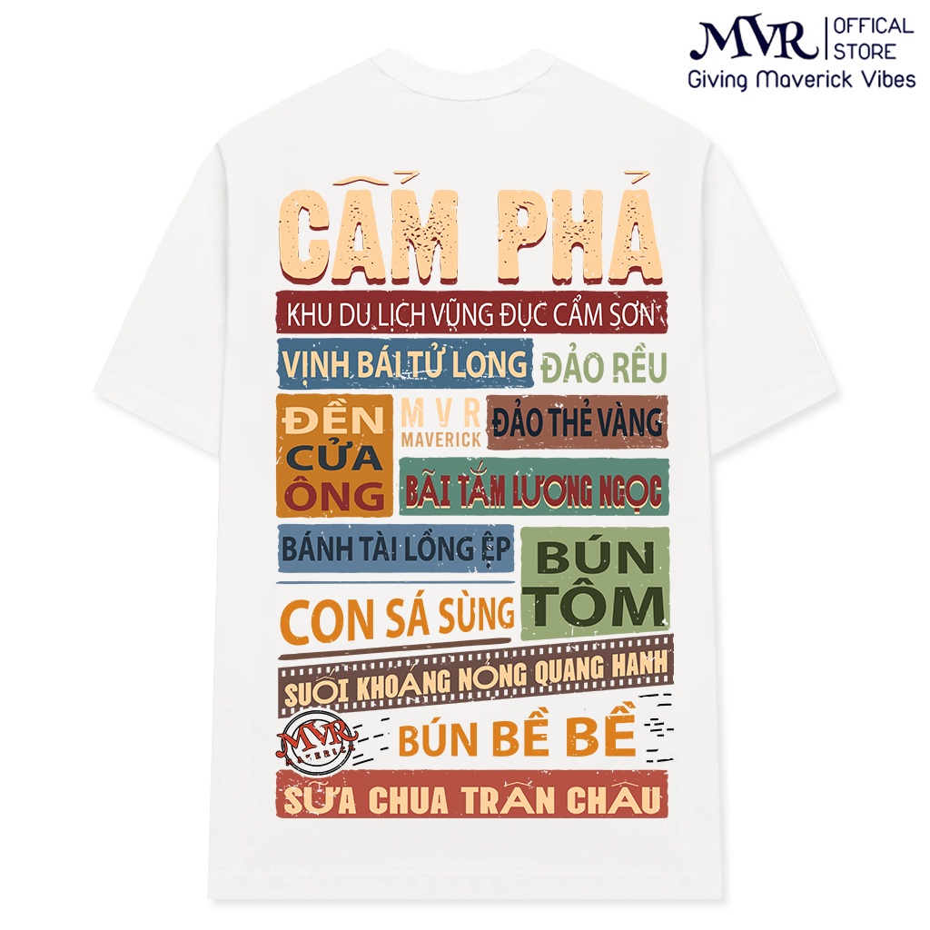 Áo thun Cẩm Phả Quảng Ninh Unisex phông cotton ao gia đình quê hương fact UNDER MVR BB4260