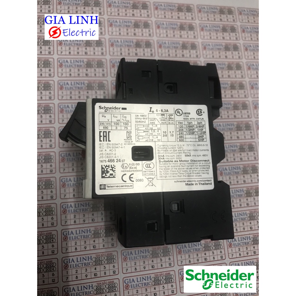 GV2ME10 - Cầu dao bảo vệ GV2ME10 ------- Schneider