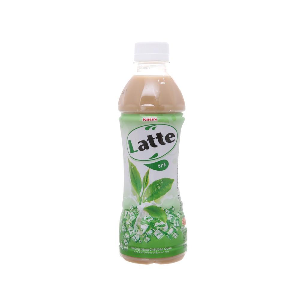 4 chai thức uống thiên nhiên pha sữa Kirin Latte cà phê &amp; vanilla 345ml