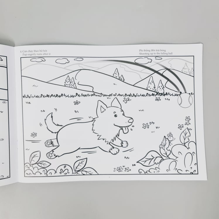 Bộ Sách tô màu thiếu nhi song ngữ