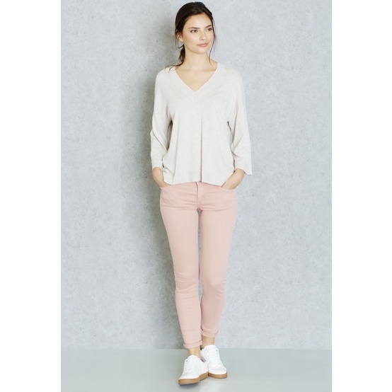 Quần jeans Mango màu baby pink hàng auth size S