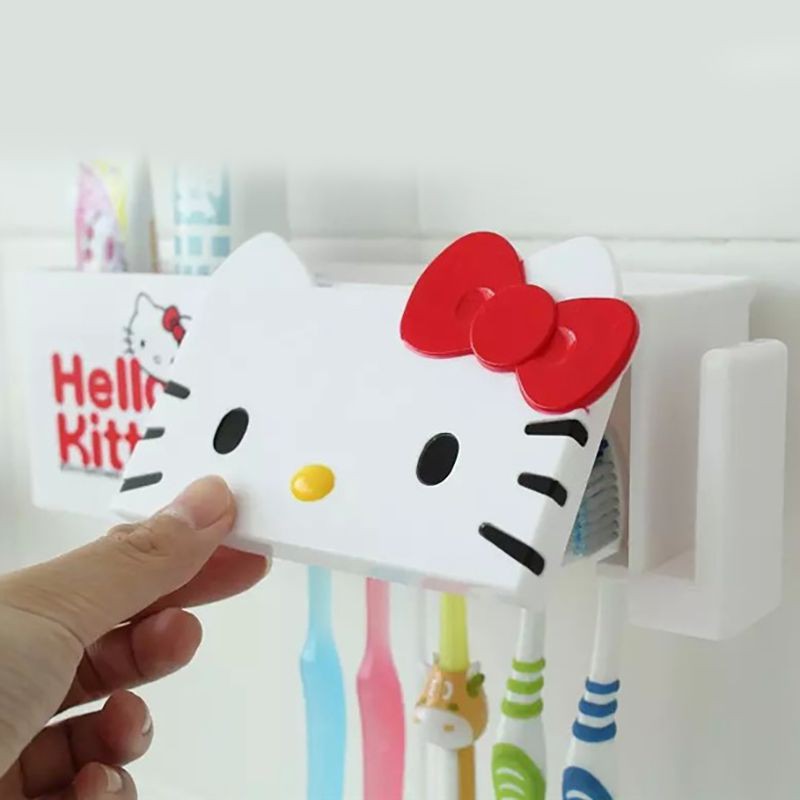 Giá Để Bàn Chải Đánh Răng Hình Hello Kitty