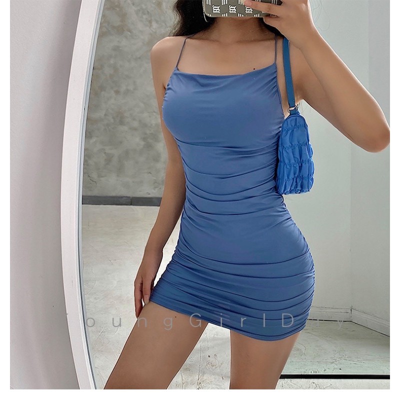 Đầm body nhúng chéo dây Ulzzang