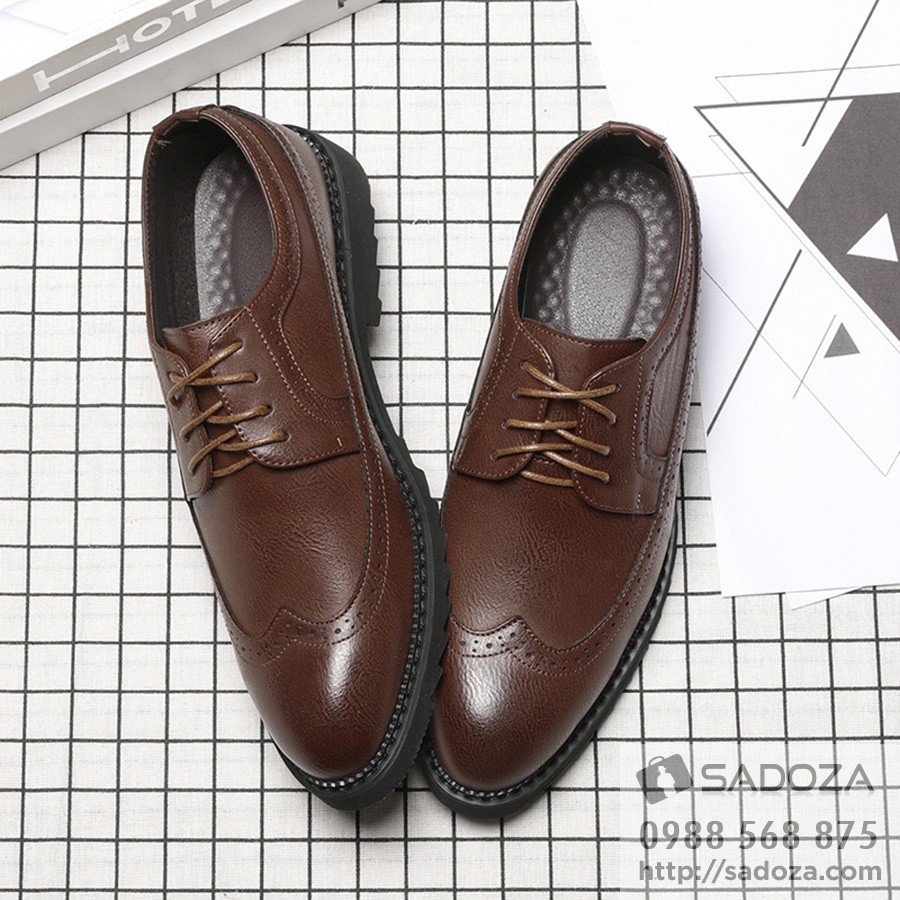 Giày Tây Nam Đẹp - FREESHIP - Giày Nam Cổ Thấp Nhập Khẩu Trang Nhã GNK16 | BigBuy360 - bigbuy360.vn