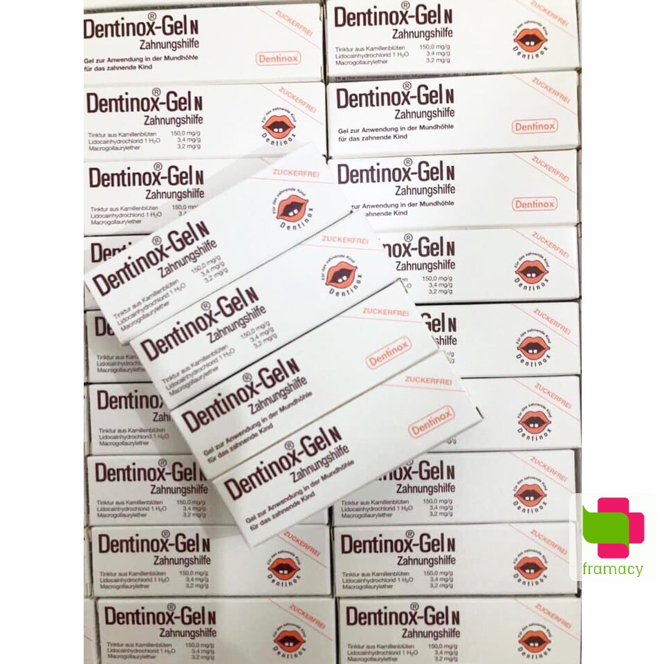 Gel bôi lợi Dentinox, Anh (10g) giúp kháng viêm, chống sưng, hạn chế đau nhức do mọc răng cho bé từ 4 tháng tuổi