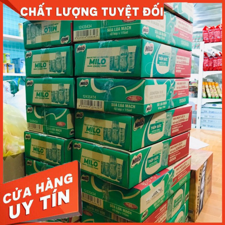 Thùng MILO 180ml - Thức uống dinh dưỡng từ lúa mạch