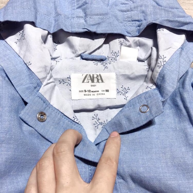 Áo parka xanh Zara xuất xịn