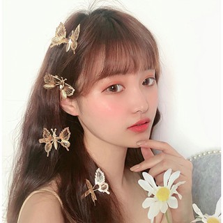 Kẹp tóc kim loại hình bướm