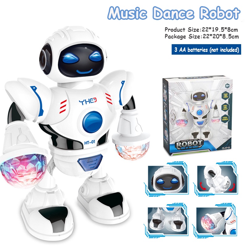 BP MART Đồ Chơi Robot Nhảy Múa Có Đèn Và Nhạc Thông Minh Cho Trẻ Em