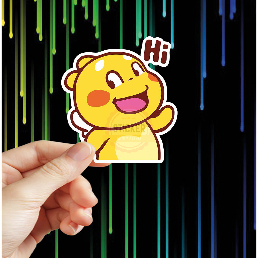 Sticker Ong Qoobee dễ thương chống nước sticker dán mũ bảo hiểm, laptop, điện thoại, đàn guitar, xe máy, vali