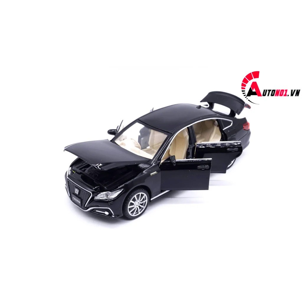 MÔ HÌNH XE TOYOTA CROWN BLACK 1:32 HUAYI ALLOY 7653