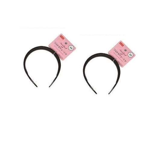 Daiso Cài Tóc Đen Wide Hairband Black