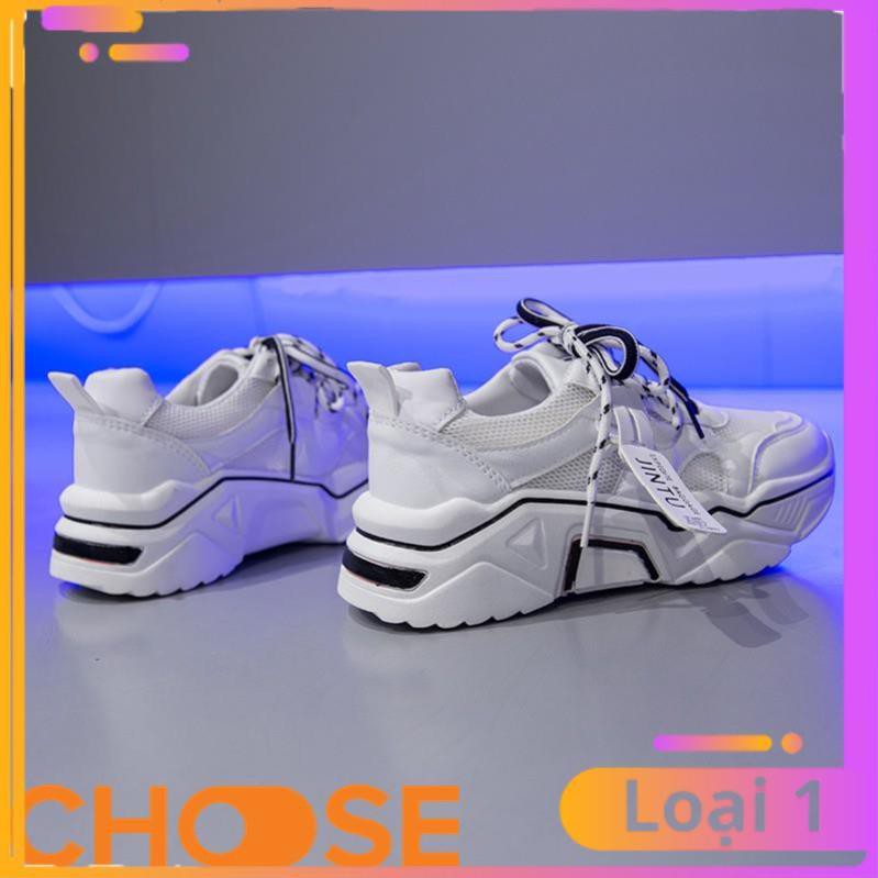 [Bản Mới Nhất] Giày Nữ Độn Đế Sneaker Thể Thao Nữ Choose Viền Màu Nổi Bật Đặc Sắc Xanh Vàng Hồng Trắng G2911 | BigBuy360 - bigbuy360.vn