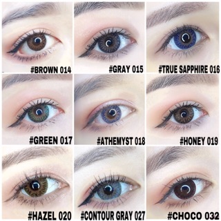 KÍNH ÁP TRÒNG 14,2 MM - ADRIA - LENS 3 THÁNG ( Ảnh THẬT )