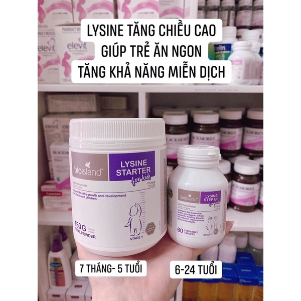 Lysine Úc tăng chiều cao cho bé