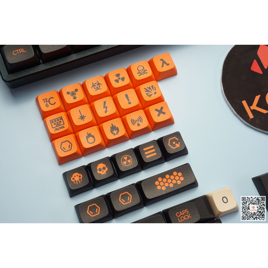 Keycap CARBON - profile XDA - keycap PBT - Dyesub - 142 nút cho bàn phím cơ (Filco, Leopold, IKBC, Edra, keychron, RK)