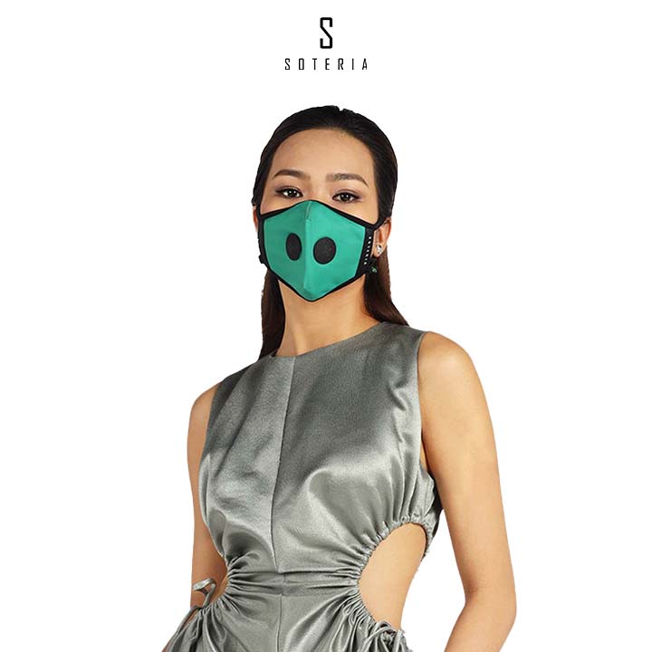 Khẩu trang tiêu chuẩn Quốc Tế SOTERIA Mint ST233 - Bộ lọc N95 BFE PFE 99 lọc đến 99% bụi mịn 0.1 micro- Size S,M,L