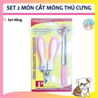 Combo 2 món cắt móng cho thú cưng (kềm cắt và dũa móng)