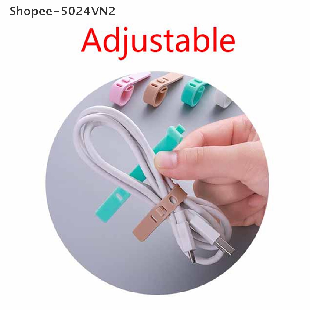 Set 4 dụng cụ quấn dây cáp bằng silicon tiện dụng