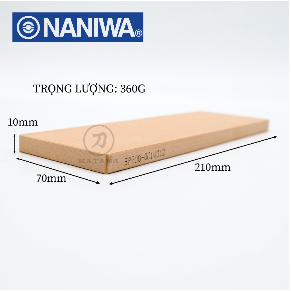 Đá mài trung Naniwa Nhật Bản #800 SUPER SP 408 (210x70x10)