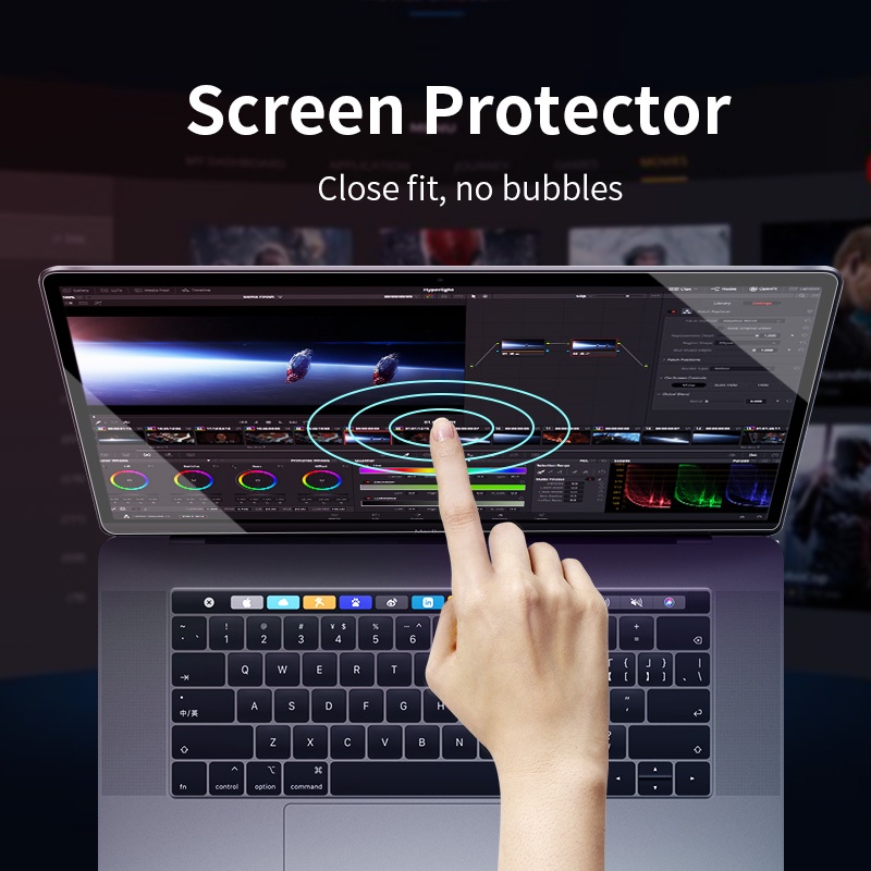 Thích hợp cho laptop 2021 new macbook Pro 14 16 A2485 A2442Pro 13.3 Air 13.6 2022 M2 A2681 HD soft film HD film cường lực bảo vệ màn hình laptop film hai