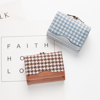 Ví Cầm Tay Họa Tiết Houndstooth 2021 Thiết Kế Đơn Giản Thời Trang Cho Nữ