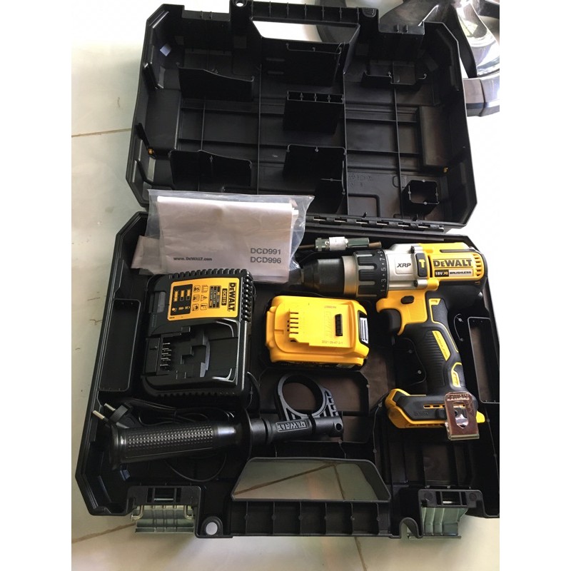 (Chính Hãng) Bộ Máy Khoan 3 Chức Năng DeWALT DCD996 + thùng